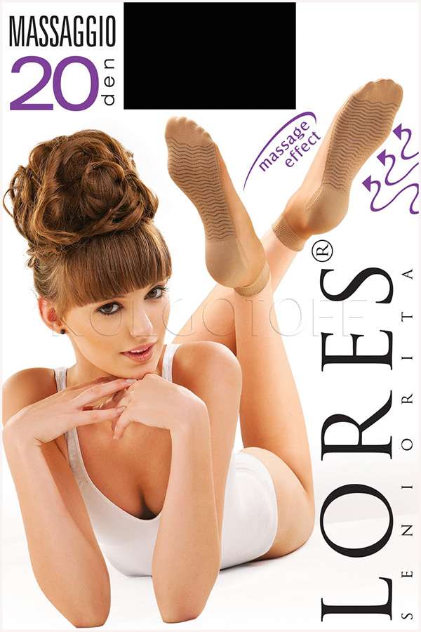 Шкарпетки жіночі з масажною стопою LORES Massaggio 20